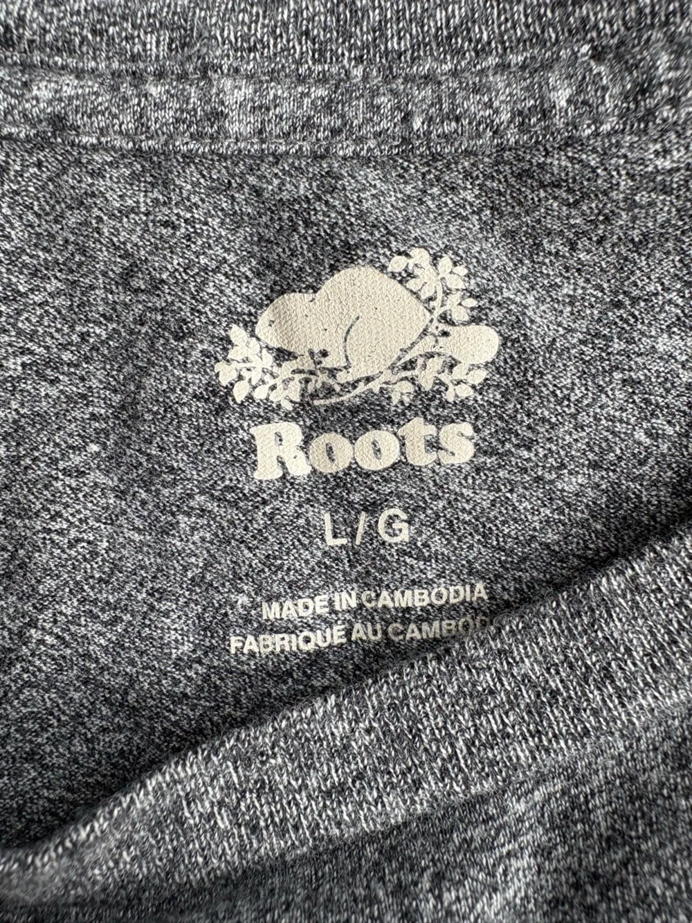 Roots Hockey Long Sleeve Graphic Tee Grey Men’s Large - Picture 4 of 7